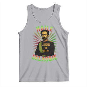 Emperor Haile Selassie Tank Top Ras Tafari His Imperial Majesty Jamaican TS11 Athletic Heather Print Your Wear