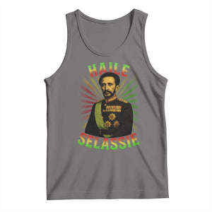Emperor Haile Selassie Tank Top Ras Tafari His Imperial Majesty Jamaican TS11 Deep Heather Print Your Wear