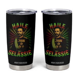 Emperor Haile Selassie Tumbler Cup Ras Tafari His Imperial Majesty Jamaican TS11 Black Print Your Wear