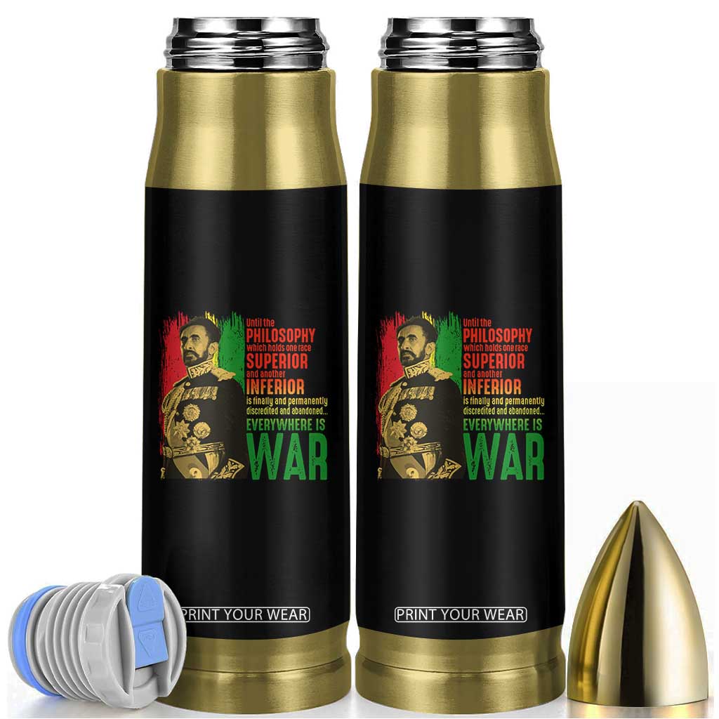 Haile Selassie Quotes Bullet Tumbler Until The Philosophy Which Holds One Race Speech War TS11 Black Print Your Wear