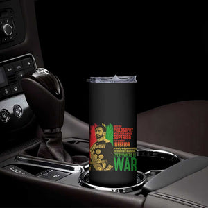 Haile Selassie Quotes Skinny Tumbler Until The Philosophy Which Holds One Race Speech War TS11 Print Your Wear