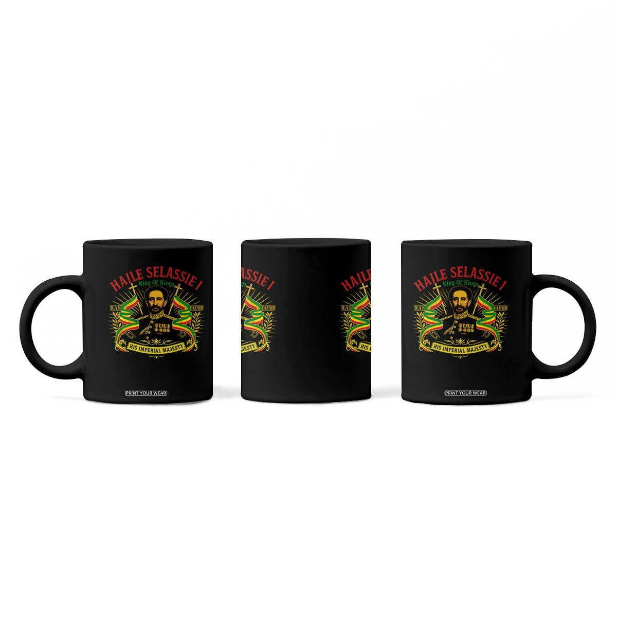 Haile Selassie Coffee Mug Ras Tafari King Of Kings His Imperial Majesty TS11 Print Your Wear