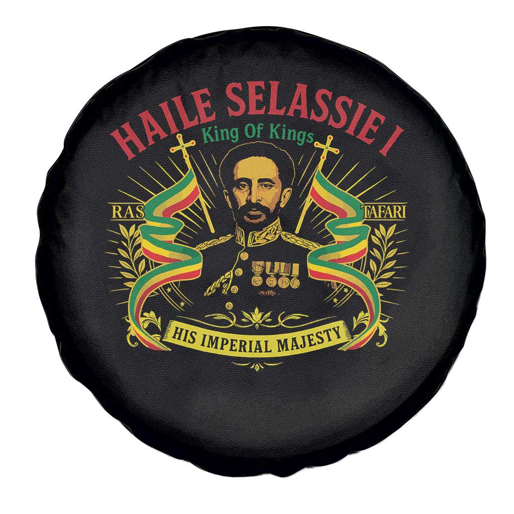 Haile Selassie Spare Tire Cover Ras Tafari King Of Kings His Imperial Majesty TS11 Print Your Wear