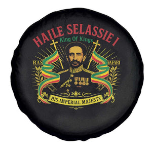 Haile Selassie Spare Tire Cover Ras Tafari King Of Kings His Imperial Majesty TS11 Print Your Wear