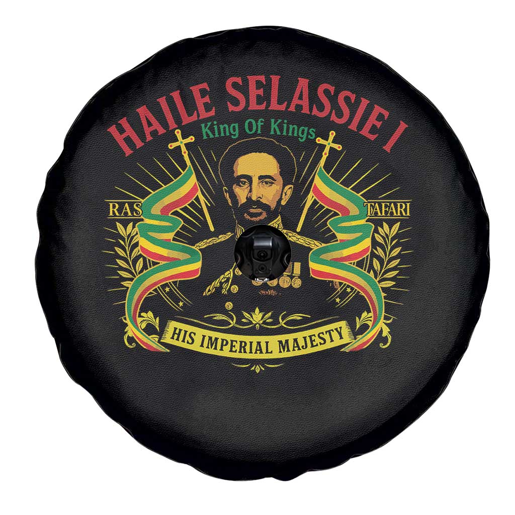 Haile Selassie Spare Tire Cover Ras Tafari King Of Kings His Imperial Majesty TS11 Print Your Wear