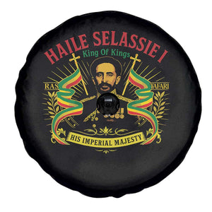 Haile Selassie Spare Tire Cover Ras Tafari King Of Kings His Imperial Majesty TS11 Print Your Wear