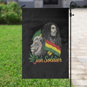 Jah Soldier Garden Flag Lion Of Judah Reggae Rastafari Flag TS11 Print Your Wear