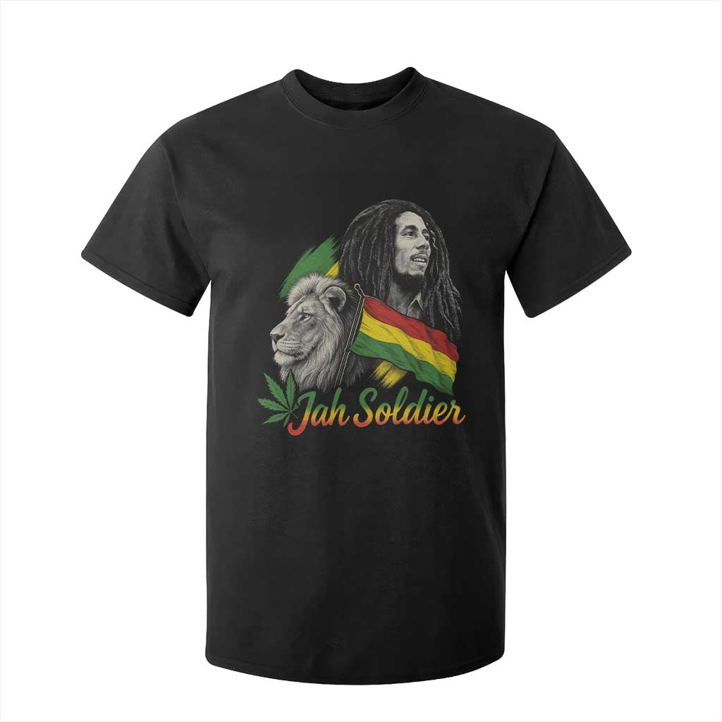 Jah Soldier T Shirt For Kid Lion Of Judah Reggae Rastafari Flag TS11 Black Print Your Wear