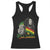 Jah Soldier Racerback Tank Top Lion Of Judah Reggae Rastafari Flag TS11 Black Print Your Wear