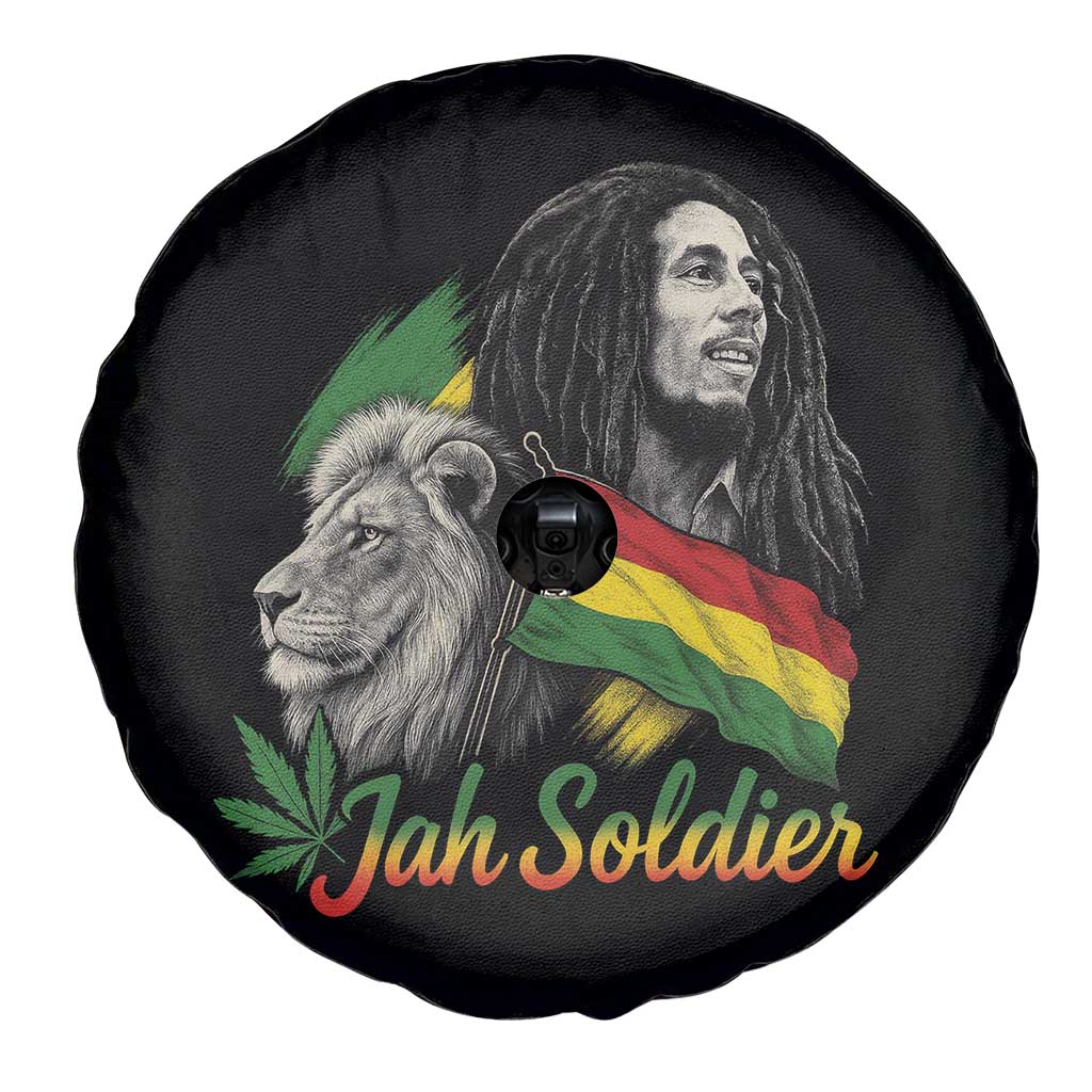 Jah Soldier Spare Tire Cover Lion Of Judah Reggae Rastafari Flag TS11 Print Your Wear
