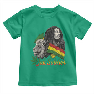 Jah Soldier Toddler T Shirt Lion Of Judah Reggae Rastafari Flag TS11 Irish Green Print Your Wear