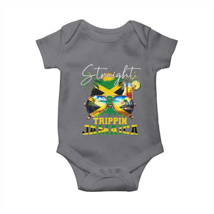 Straight Trippin Jamaica Baby Onesie Family Squad Summer Vacation TS11 Charcoal Print Your Wear