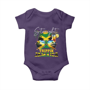 Straight Trippin Jamaica Baby Onesie Family Squad Summer Vacation TS11 Purple Print Your Wear