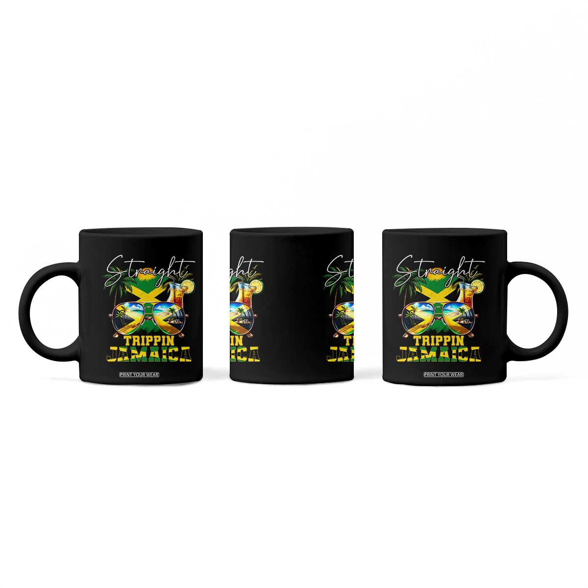 Straight Trippin Jamaica Coffee Mug Family Squad Summer Vacation TS11 Print Your Wear