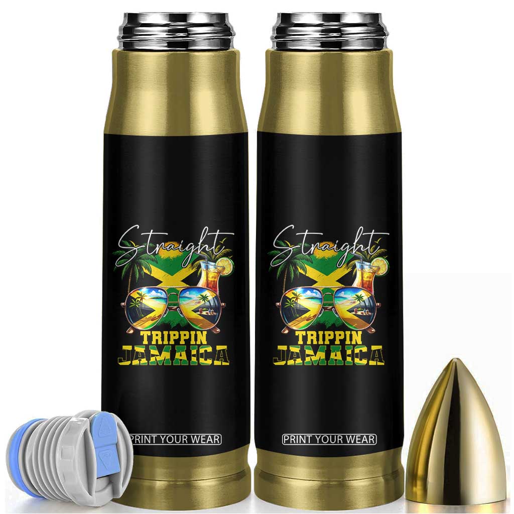 Straight Trippin Jamaica Bullet Tumbler Family Squad Summer Vacation TS11 Black Print Your Wear
