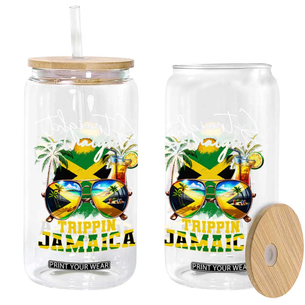 Straight Trippin Jamaica Glass Can Family Squad Summer Vacation TS11 Print Your Wear