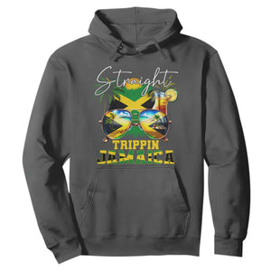 Straight Trippin Jamaica Hoodie Family Squad Summer Vacation TS11 Dark Heather Print Your Wear