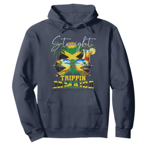 Straight Trippin Jamaica Hoodie Family Squad Summer Vacation TS11 Navy Print Your Wear