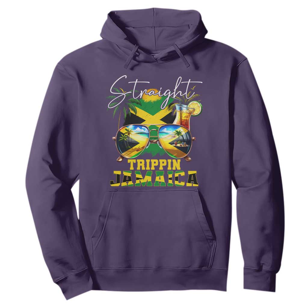 Straight Trippin Jamaica Hoodie Family Squad Summer Vacation TS11 Purple Print Your Wear