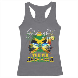 Straight Trippin Jamaica Racerback Tank Top Family Squad Summer Vacation TS11 Charcoal Print Your Wear