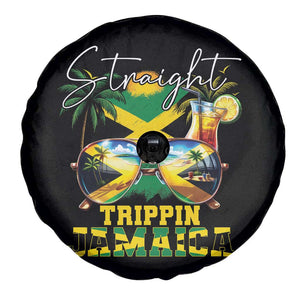 Straight Trippin Jamaica Spare Tire Cover Family Squad Summer Vacation TS11 Print Your Wear