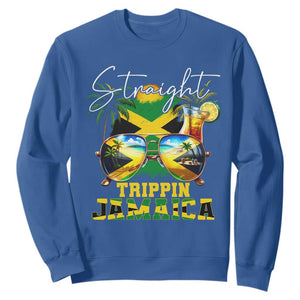 Straight Trippin Jamaica Sweatshirt Family Squad Summer Vacation TS11 Royal Blue Print Your Wear