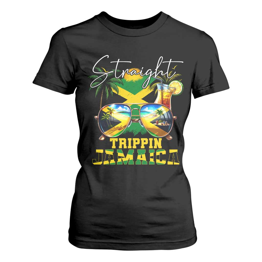 Straight Trippin Jamaica T Shirt For Women Family Squad Summer Vacation TS11 Black Print Your Wear