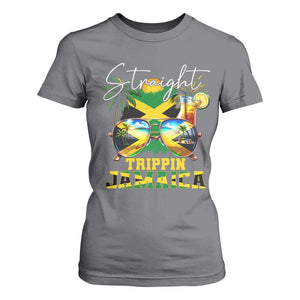 Straight Trippin Jamaica T Shirt For Women Family Squad Summer Vacation TS11 Charcoal Print Your Wear