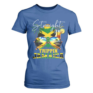 Straight Trippin Jamaica T Shirt For Women Family Squad Summer Vacation TS11 Royal Blue Print Your Wear