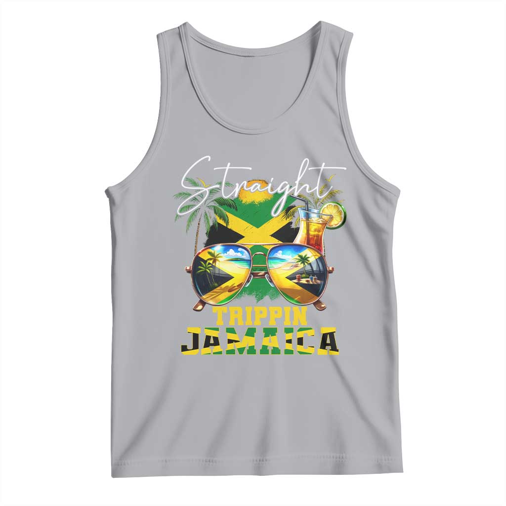 Straight Trippin Jamaica Tank Top Family Squad Summer Vacation TS11 Athletic Heather Print Your Wear