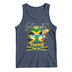 Straight Trippin Jamaica Tank Top Family Squad Summer Vacation TS11 Navy Print Your Wear