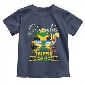 Straight Trippin Jamaica Toddler T Shirt Family Squad Summer Vacation TS11 Navy Print Your Wear