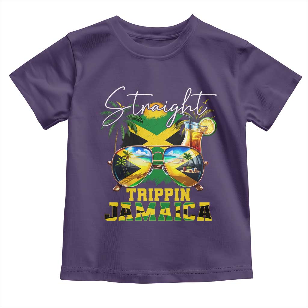Straight Trippin Jamaica Toddler T Shirt Family Squad Summer Vacation TS11 Purple Print Your Wear