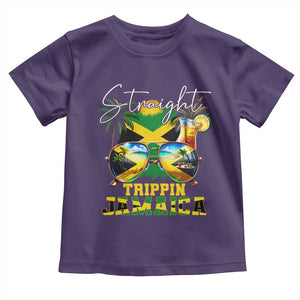 Straight Trippin Jamaica Toddler T Shirt Family Squad Summer Vacation TS11 Purple Print Your Wear