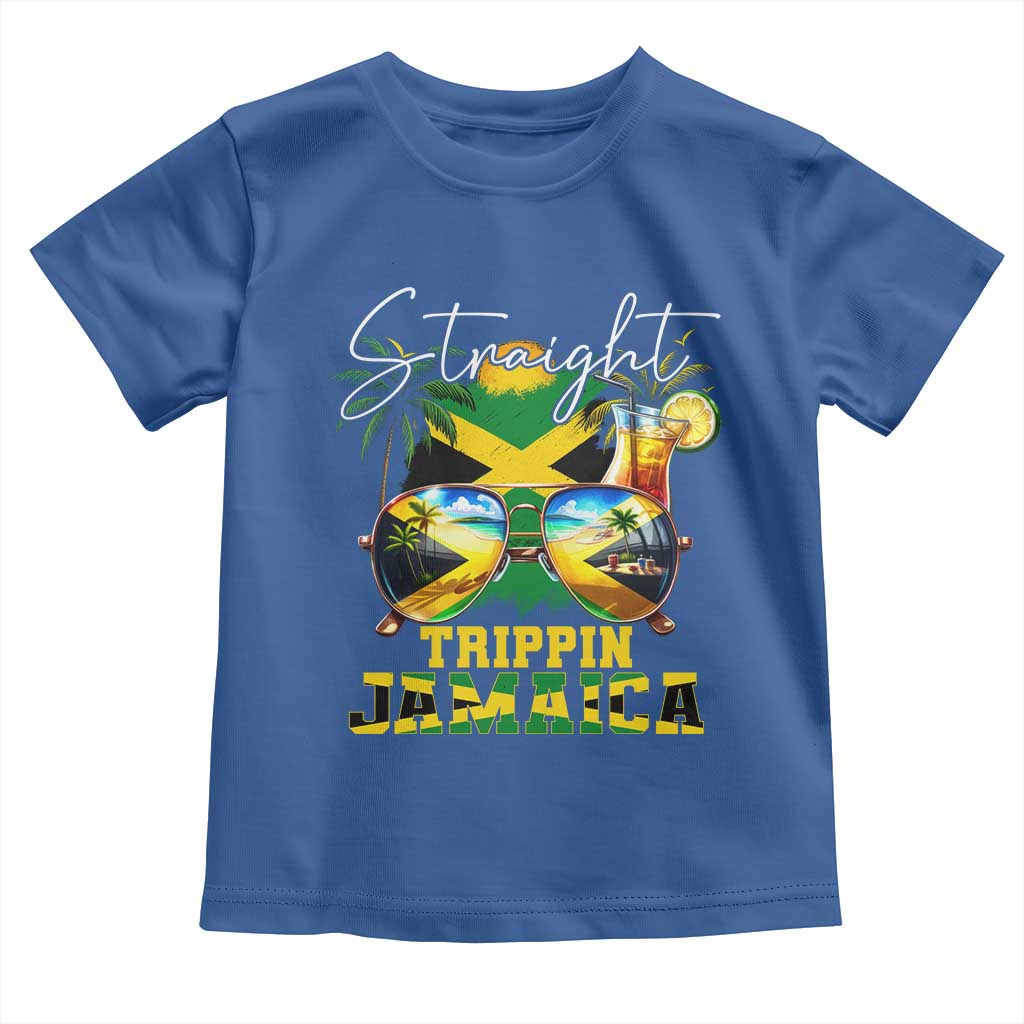 Straight Trippin Jamaica Toddler T Shirt Family Squad Summer Vacation TS11 Royal Blue Print Your Wear