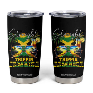 Straight Trippin Jamaica Tumbler Cup Family Squad Summer Vacation TS11 Black Print Your Wear