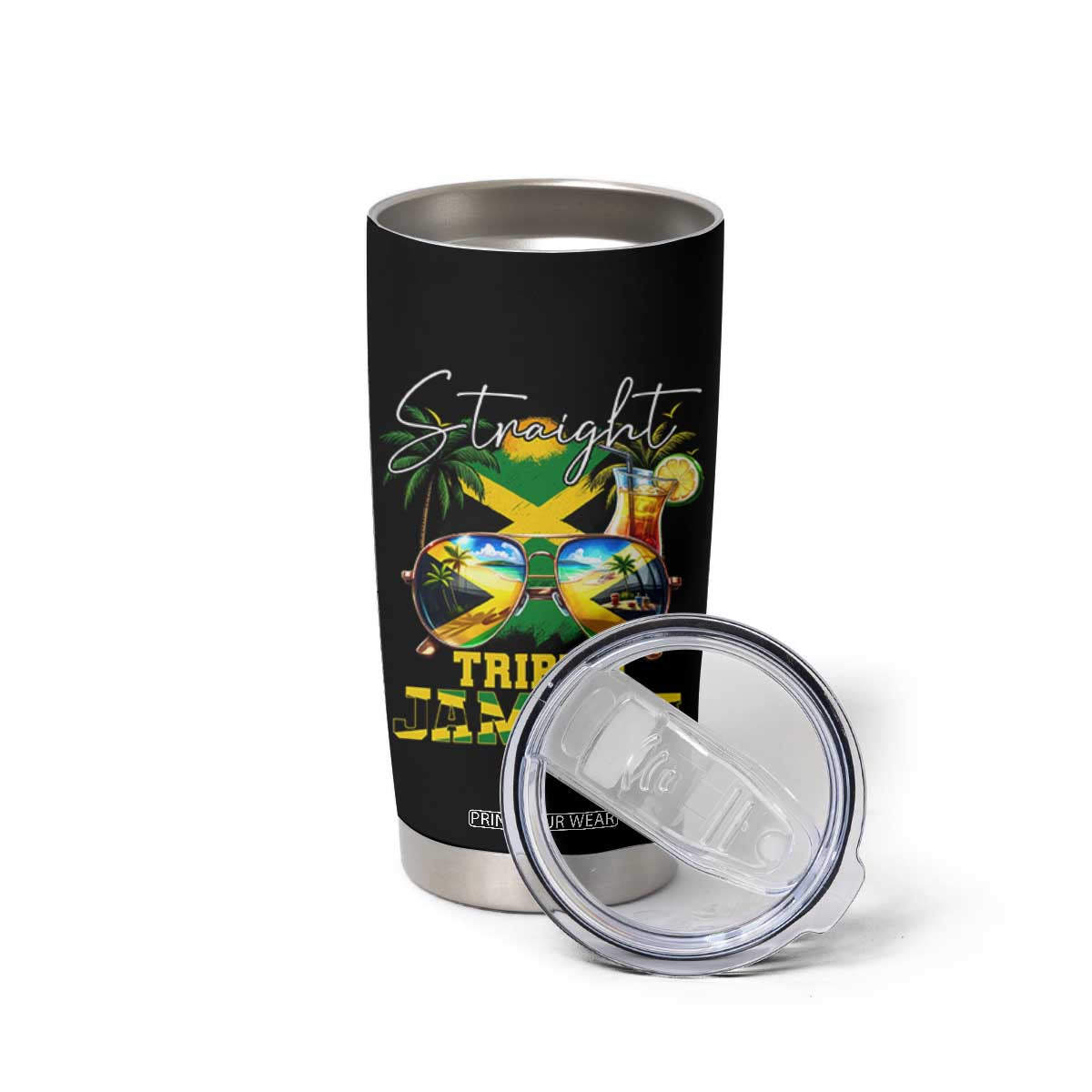 Straight Trippin Jamaica Tumbler Cup Family Squad Summer Vacation TS11 Print Your Wear