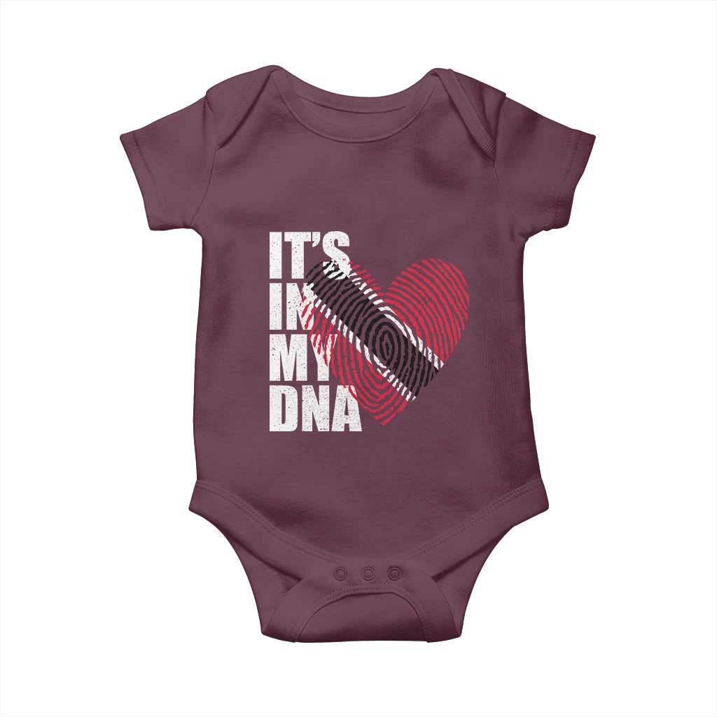 Its In My DNA Trinidadian And Tobagonian Baby Onesie Trinidad And Tobago Flag TS11 Maroon Print Your Wear
