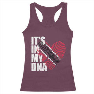 Its In My DNA Trinidadian And Tobagonian Racerback Tank Top Trinidad And Tobago Flag TS11 Maroon Print Your Wear