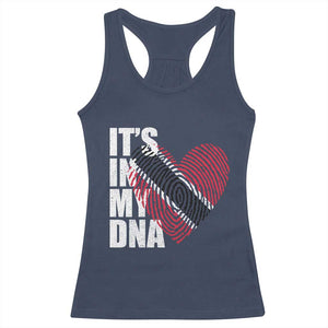 Its In My DNA Trinidadian And Tobagonian Racerback Tank Top Trinidad And Tobago Flag TS11 Navy Print Your Wear