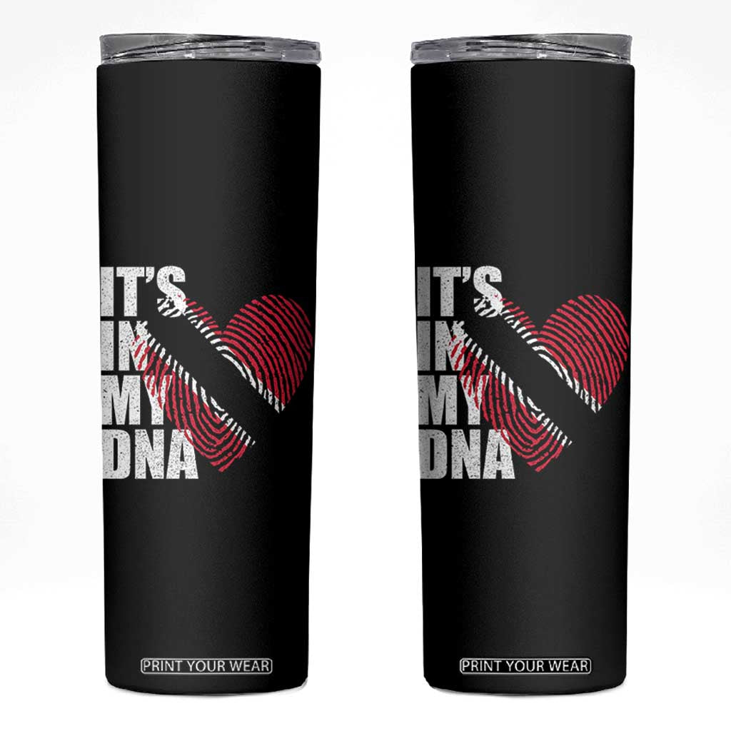 Its In My DNA Trinidadian And Tobagonian Skinny Tumbler Trinidad And Tobago Flag TS11 Black Print Your Wear