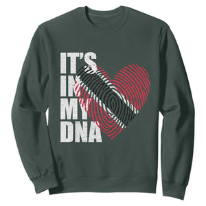 Its In My DNA Trinidadian And Tobagonian Sweatshirt Trinidad And Tobago Flag TS11 Dark Forest Green Print Your Wear