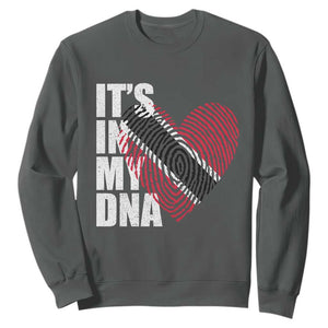 Its In My DNA Trinidadian And Tobagonian Sweatshirt Trinidad And Tobago Flag TS11 Dark Heather Print Your Wear