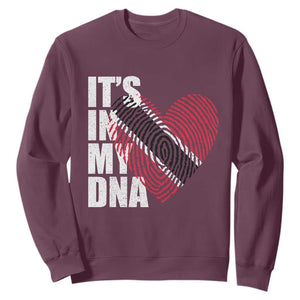 Its In My DNA Trinidadian And Tobagonian Sweatshirt Trinidad And Tobago Flag TS11 Maroon Print Your Wear