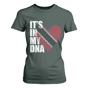 Its In My DNA Trinidadian And Tobagonian T Shirt For Women Trinidad And Tobago Flag TS11 Dark Forest Green Print Your Wear