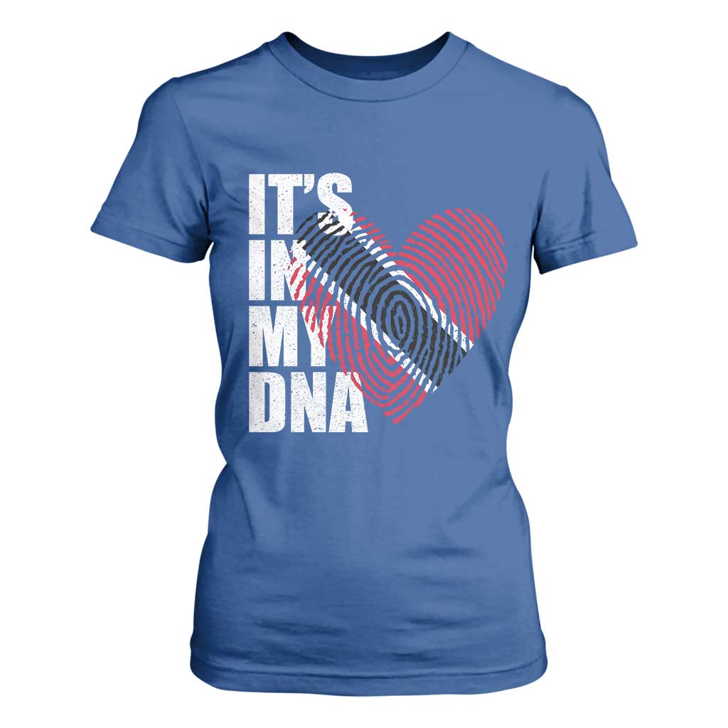Its In My DNA Trinidadian And Tobagonian T Shirt For Women Trinidad And Tobago Flag TS11 Royal Blue Print Your Wear