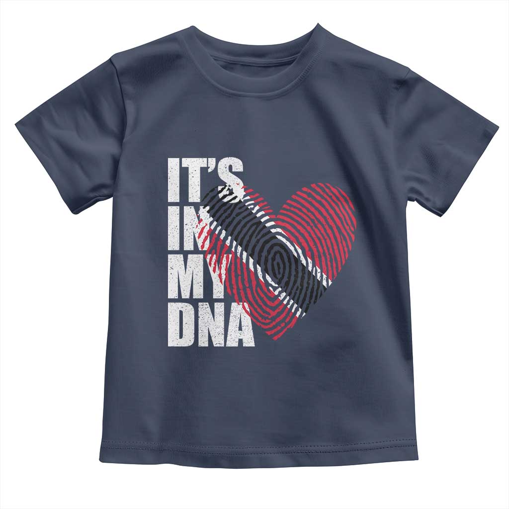 Its In My DNA Trinidadian And Tobagonian Toddler T Shirt Trinidad And Tobago Flag TS11 Navy Print Your Wear