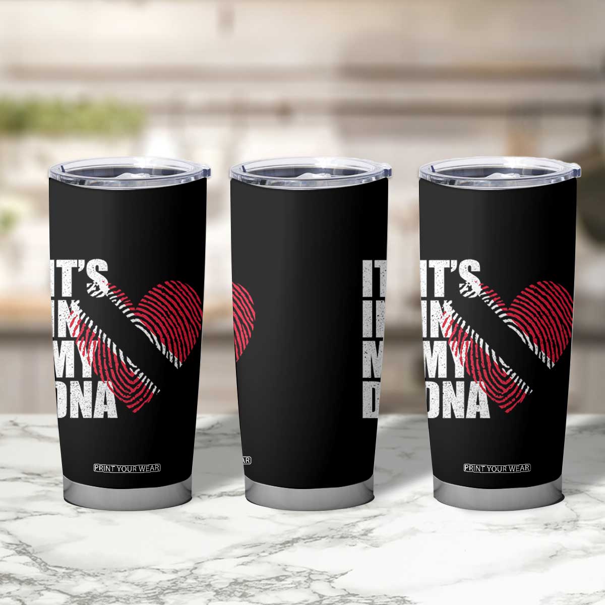 Its In My DNA Trinidadian And Tobagonian Tumbler Cup Trinidad And Tobago Flag TS11 Print Your Wear