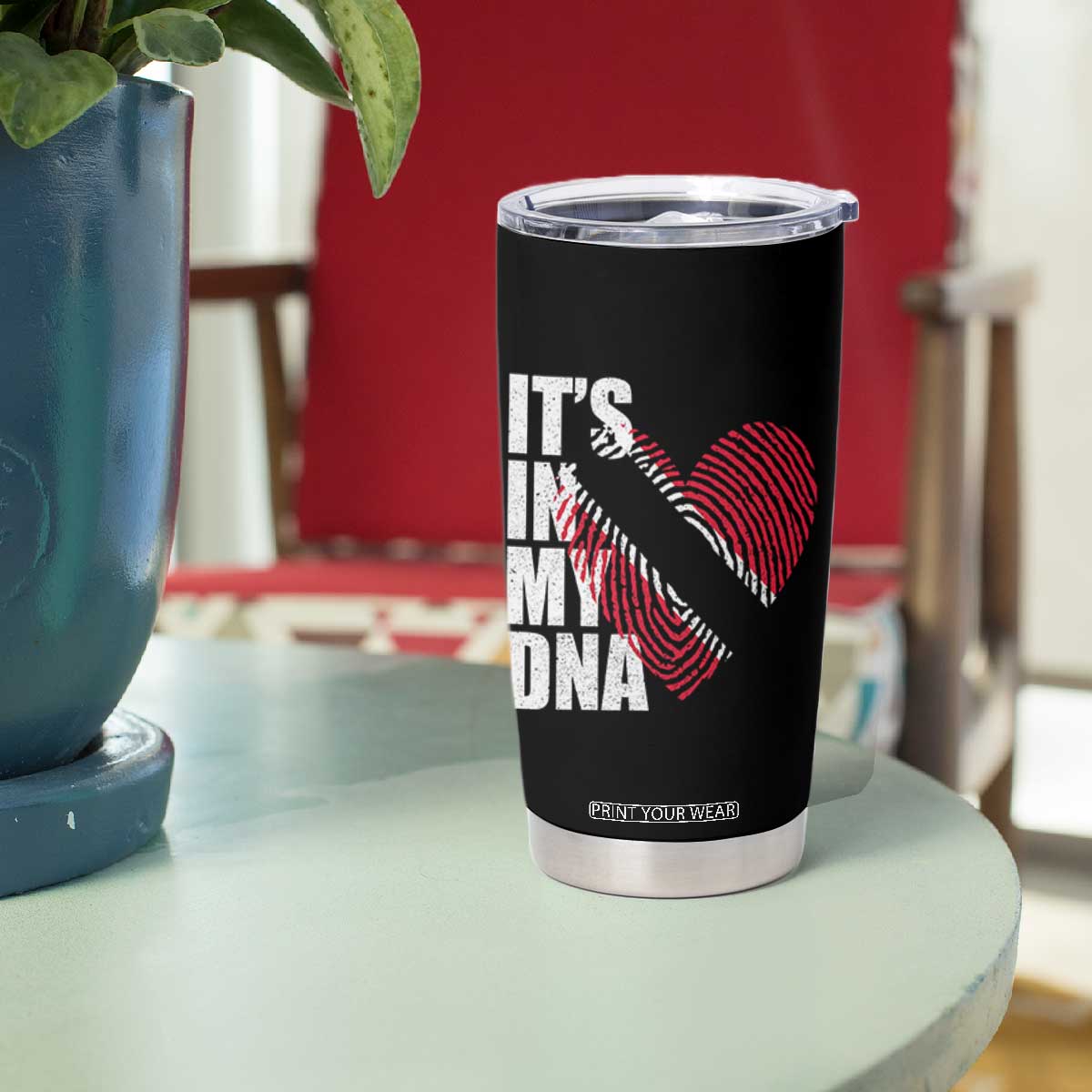 Its In My DNA Trinidadian And Tobagonian Tumbler Cup Trinidad And Tobago Flag TS11 Print Your Wear