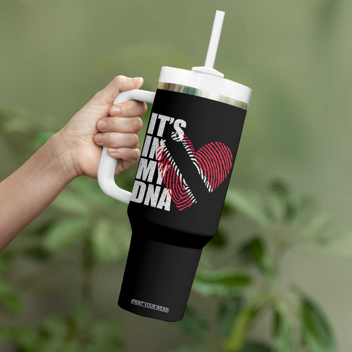 Its In My DNA Trinidadian And Tobagonian Tumbler With Handle Trinidad And Tobago Flag TS11 Print Your Wear
